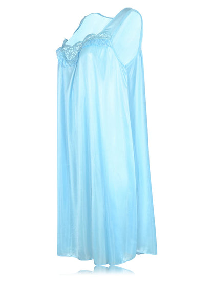 JEFFRICO Womens Sleeveless Nightgowns Sleepwear Soft Pajama Dress Nightshirts