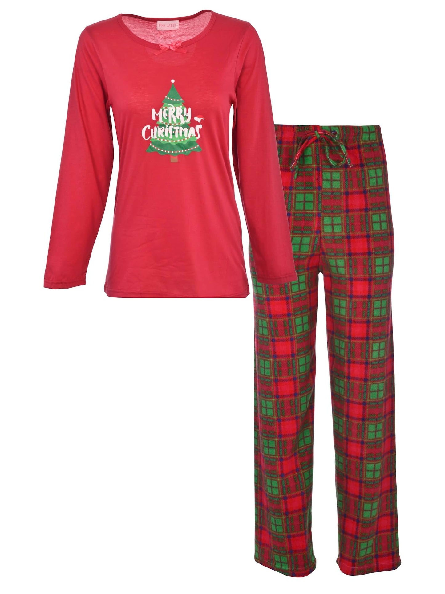 JEFFRICO Womens Christmas Pajamas For Women Long Sleeve Pajamas Top and Pants Two Piece Set Sleepwear Soft Pajamas