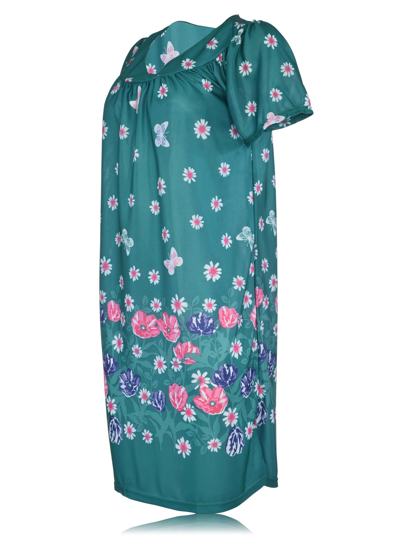 JEFFRICO Womens Nightgowns Muumuu Lounger House Dress Sleepwear Silky Soft Pajama Dress Nightshirts