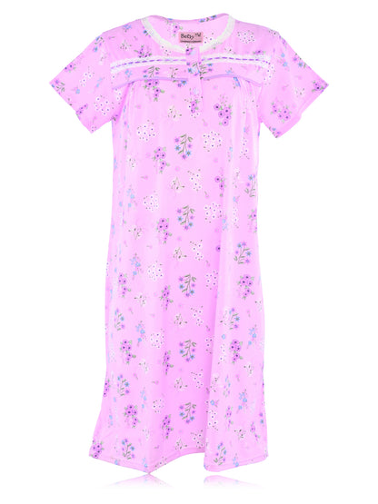 JEFFRICO Womens Nightgowns Sleepwear Soft Pajama Dress Nightshirts