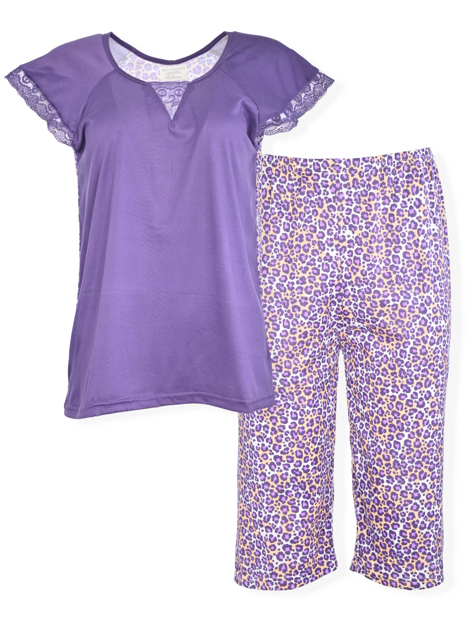 JEFFRICO Womens Pajamas For Women Capri Set Sleepwear Soft